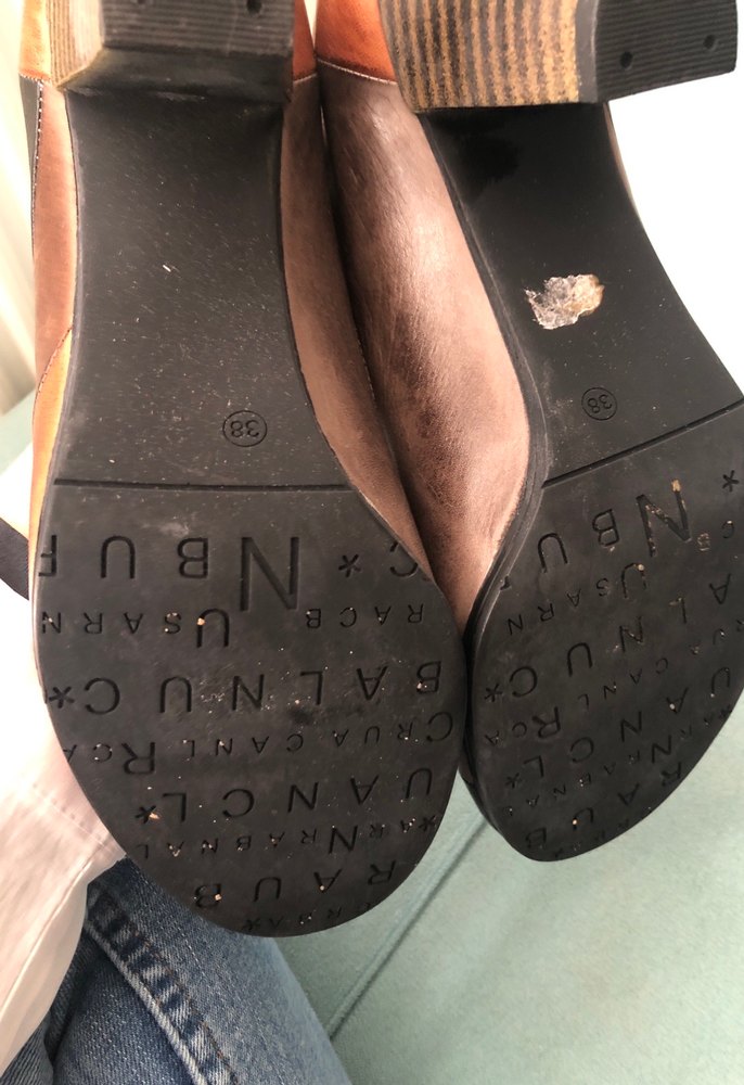 Kahverengi Deri Kemerli Dolgu Topuklu Kadın Ayakkabı - Görsel 4