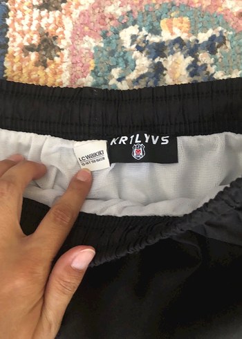 Beşiktaş Baskılı Siyah Erkek Mini Şort - Görsel 2