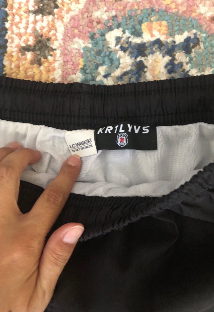 Beşiktaş Baskılı Siyah Erkek Mini Şort - Görsel 2