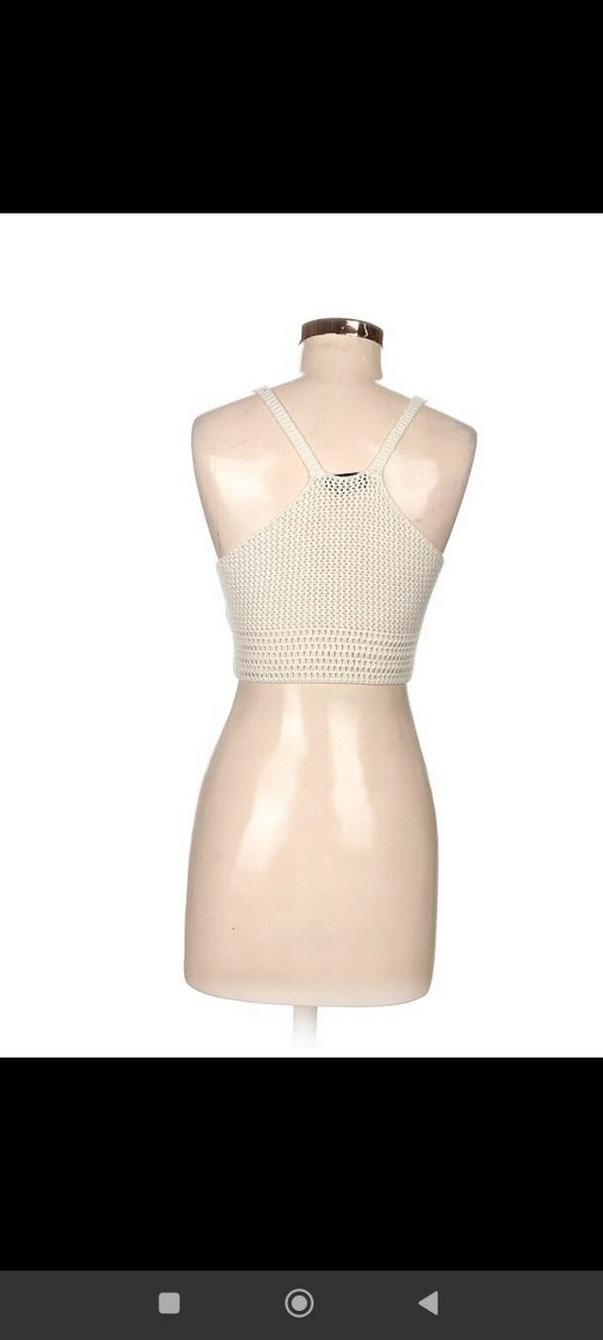 Nakışlı Beyaz Bohem Bralet - Görsel 2