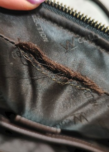 Koyu Kahverengi Fermuarlı Erkek Evrak Çantası - Görsel 5