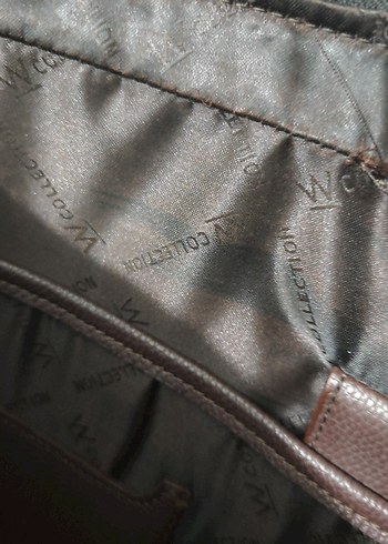 Koyu Kahverengi Fermuarlı Erkek Evrak Çantası - Görsel 4