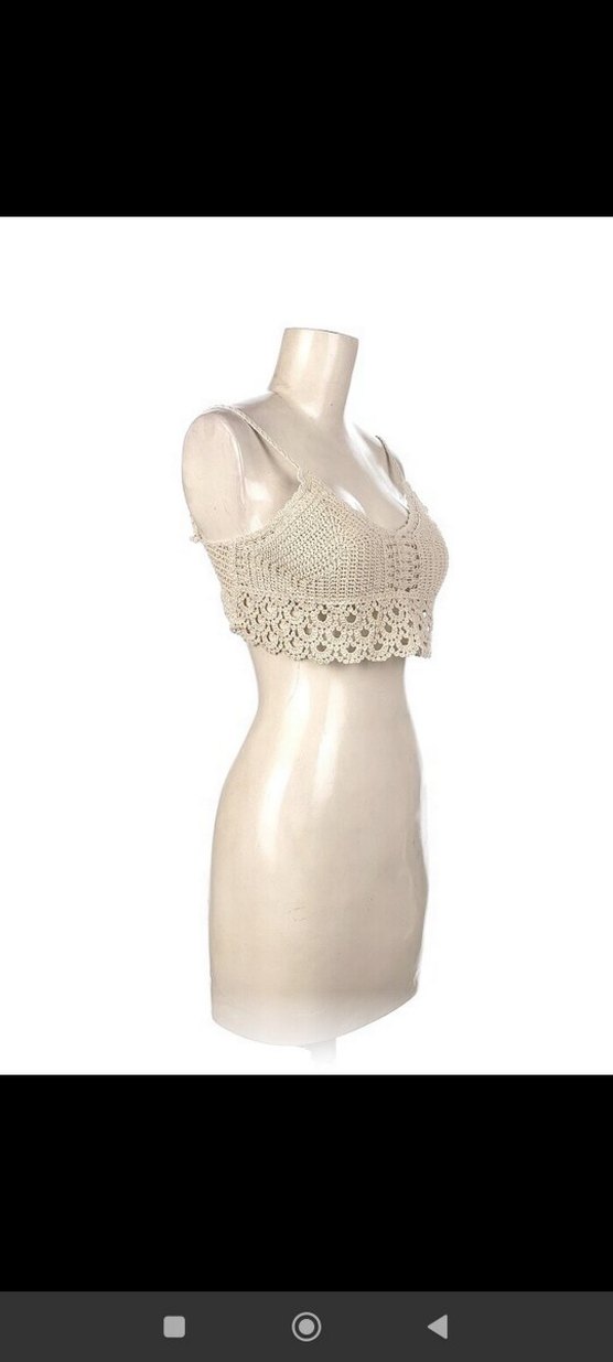 Bej Bohem Midi Bralet - Görsel 2