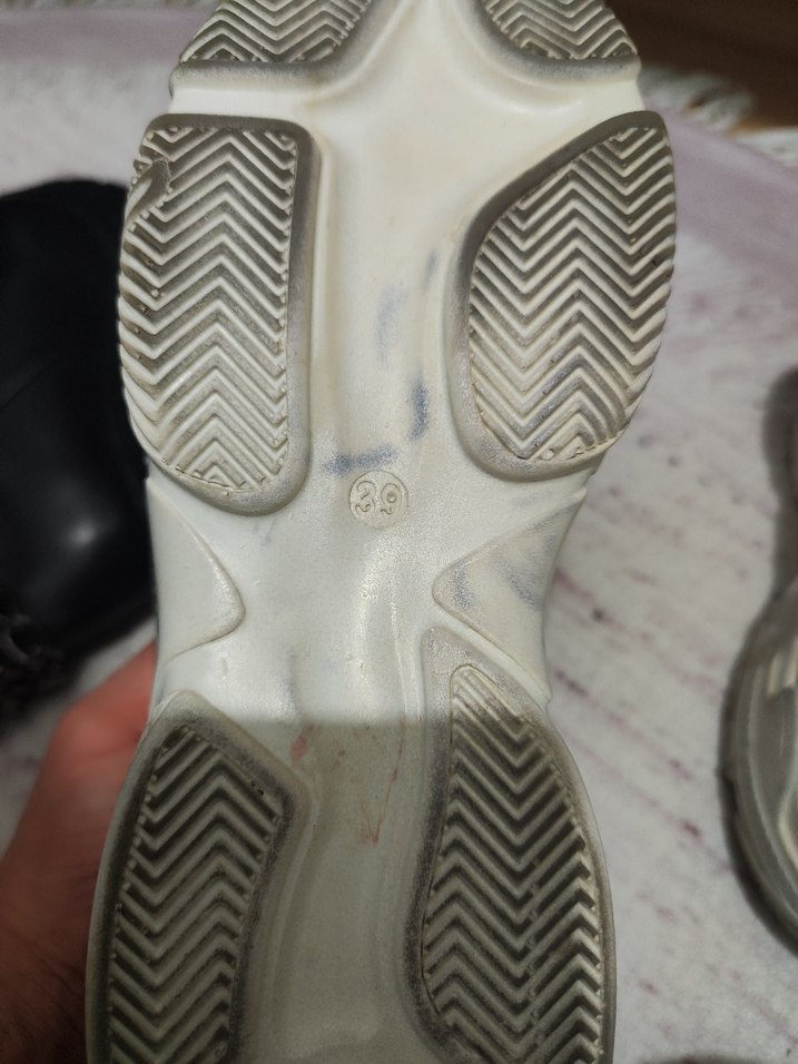 Beyaz Bağcıklı Kadın Spor Ayakkabı - Görsel 4