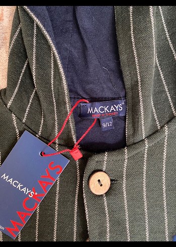 Mackays Erkek Çocuk Kapüşonlu Düğmeli Ceket