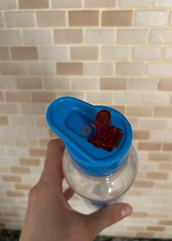 Diğer Renkli Kapaklı Mavi Çocuk Suluk