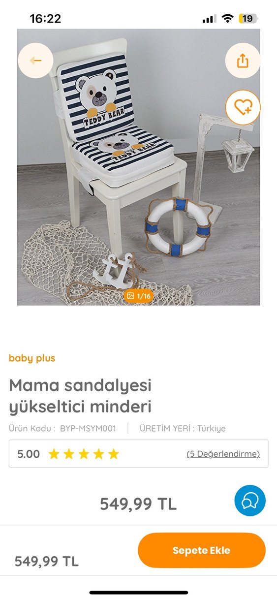 Çocuk sandalye Yükseltici minder - Görsel 2