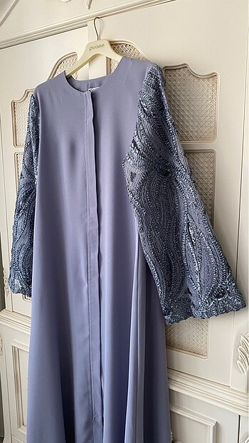 42 Beden tesettür abaya payet krep