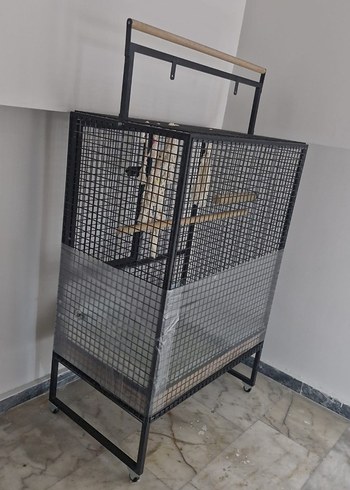 Koyu Gri Metal Pet Kafesi 80 120 ebadında elden teslim