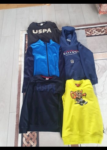 Erkek Çocuk Lacivert Sweatshirt Velcro Detaylı