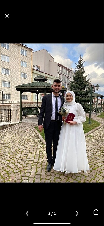 m Beden Kevser Bahadır karolin nikah elbisesi