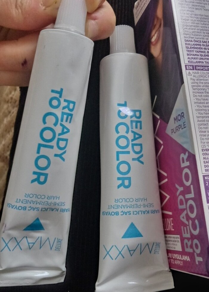 Mor saç boyası  - Görsel 2