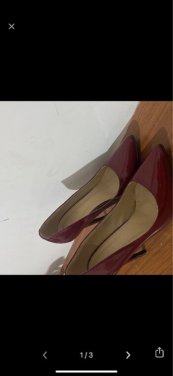 39 Beden bordo topuklu