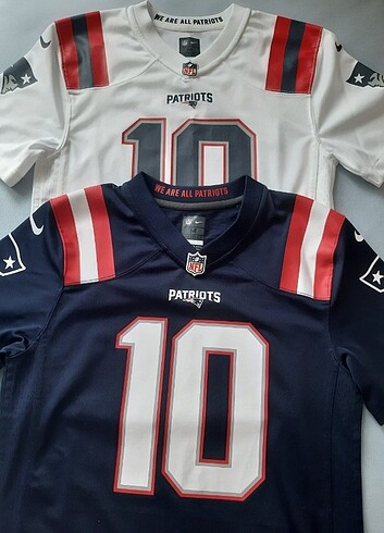 NFL Nike New England Patriots Forması Orta Mavi Jones 10 NFL Fut