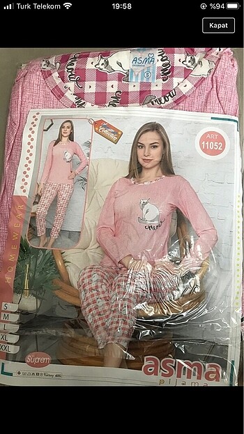 Kadın pijama takımı