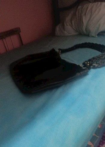 Siyah Deri çanta - Görsel 3