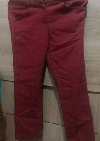 Bordo Kız çocuk pantolon - Görsel 3