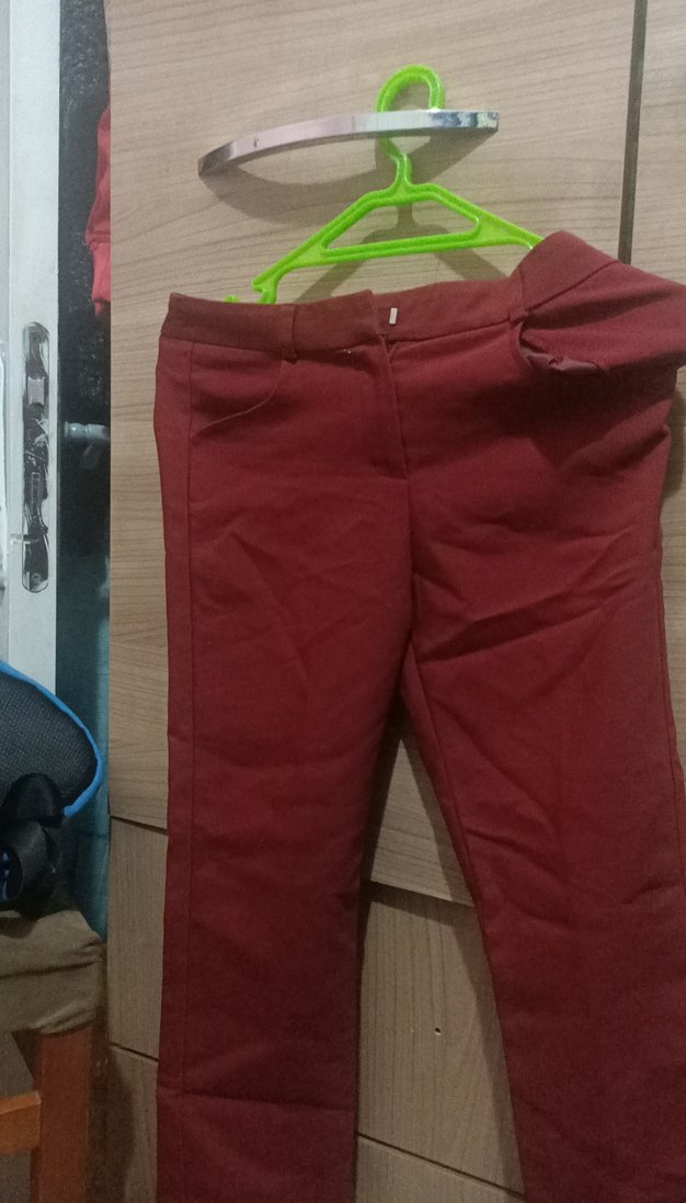 Bordo Kız çocuk pantolon - Görsel 2