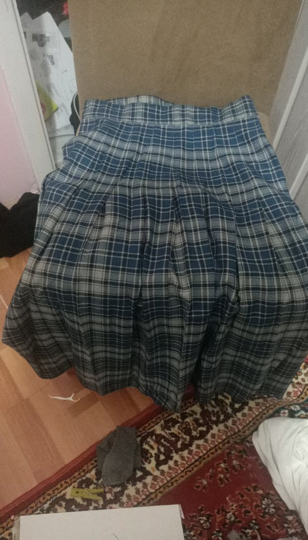 Gri Pileli Kız Eteği - Görsel 4