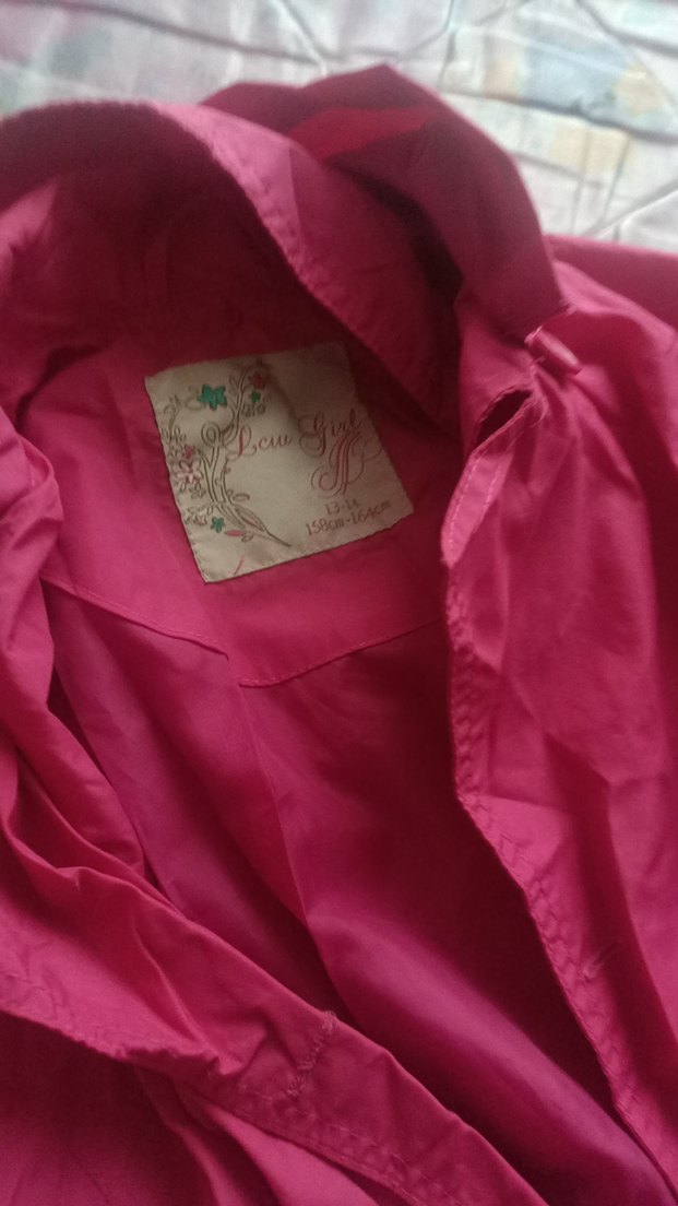 Pembe kız çocuk yağmurluk - Görsel 2