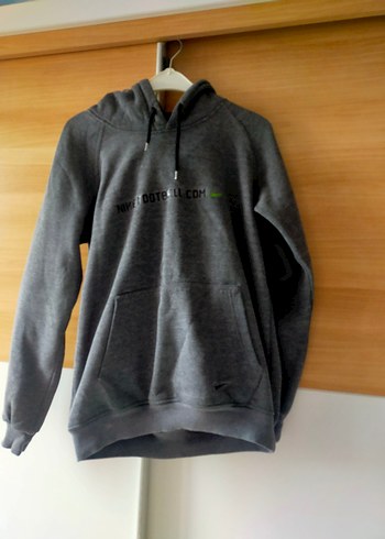 Nike Gri Kapüşonlu unisex Sweatshirt