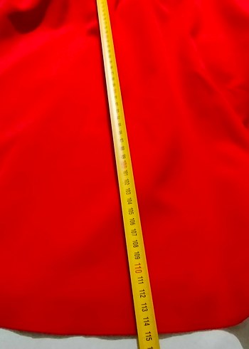 Klasik Kırmızı Midi Elbise - Görsel 5