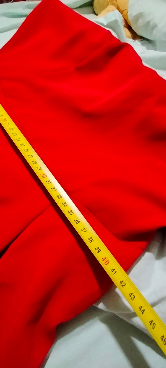 Klasik Kırmızı Midi Elbise - Görsel 4