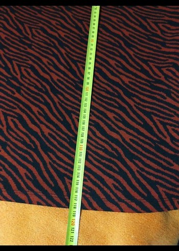 kırmızı Zebra Desenli Uzun Elbise - Görsel 4