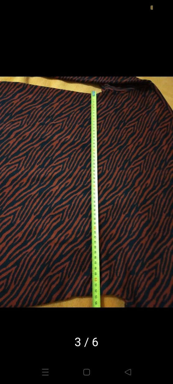 kırmızı Zebra Desenli Uzun Elbise - Görsel 3