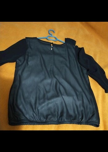 Siyah  Bel Detaylı Kadın Bluz - Görsel 3