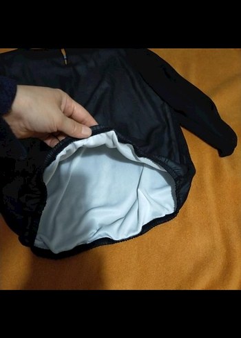 Siyah  Bel Detaylı Kadın Bluz - Görsel 2