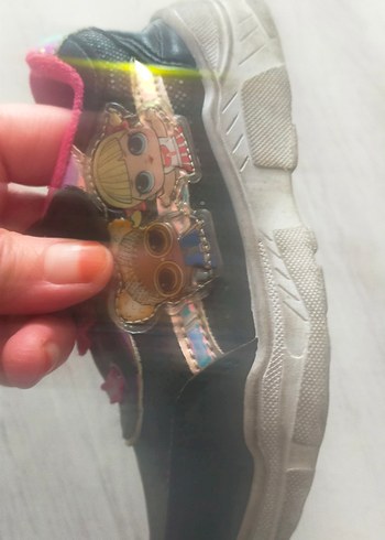 Kız Çocuk Pembe Cırt Cırtlı Spor Ayakkabı - Görsel 4