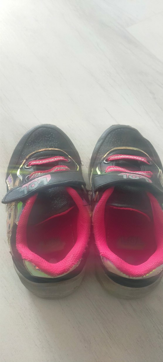 Kız Çocuk Pembe Cırt Cırtlı Spor Ayakkabı - Görsel 2