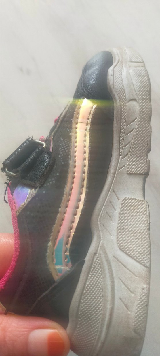 Kız Çocuk Pembe Cırt Cırtlı Spor Ayakkabı - Görsel 5