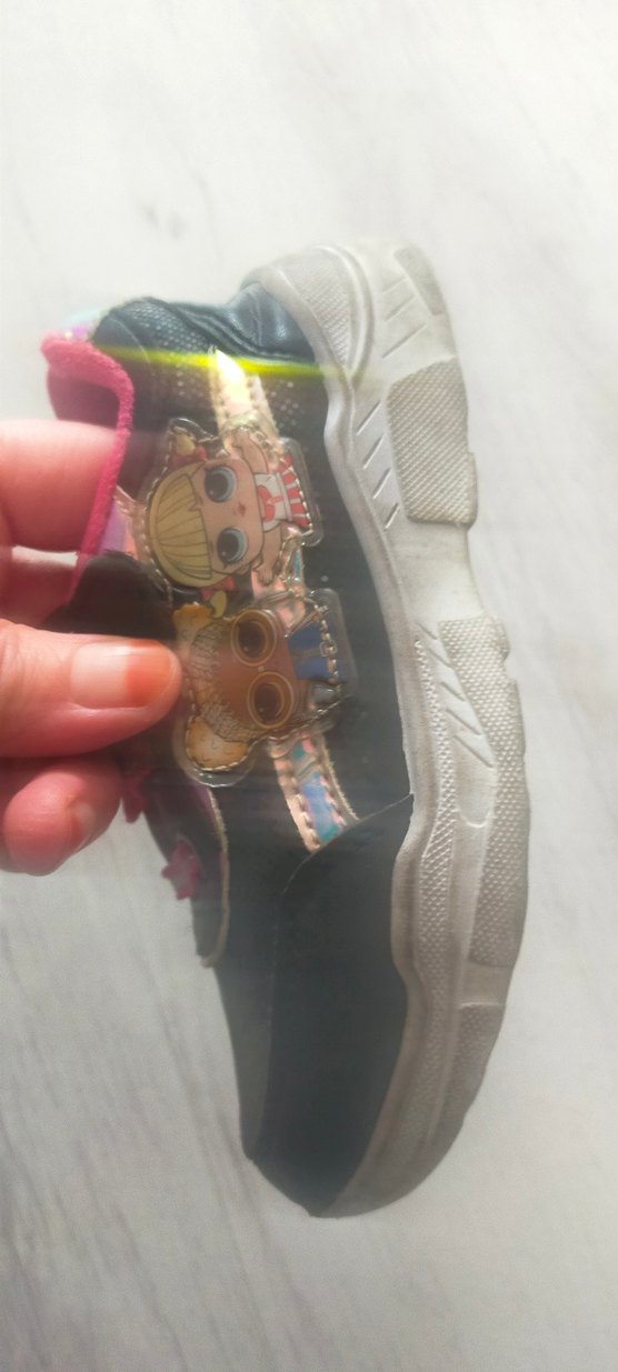 Kız Çocuk Pembe Cırt Cırtlı Spor Ayakkabı - Görsel 4