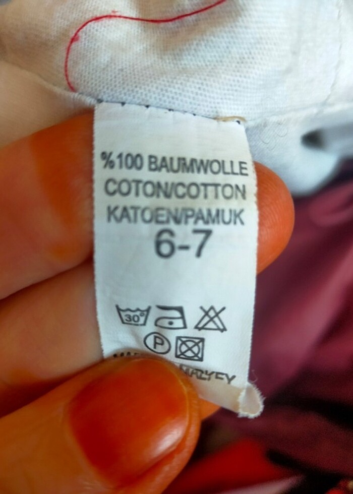 Bordo çocuk yağmurluk - Görsel 3