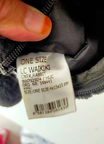 Siyah peluş bel çantası - Görsel 5