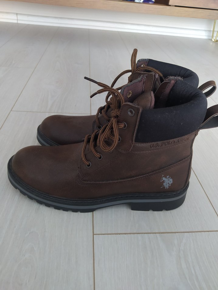 Kahverengi US POLO Erkek bot - Görsel 4