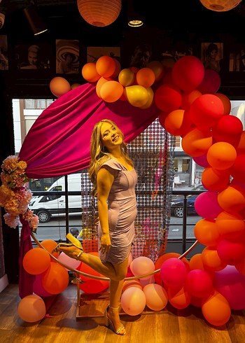 Mor Straplez Mini Elbise - Görsel 3