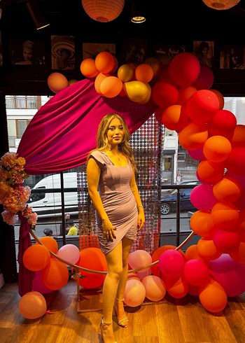 Mor Straplez Mini Elbise - Görsel 6