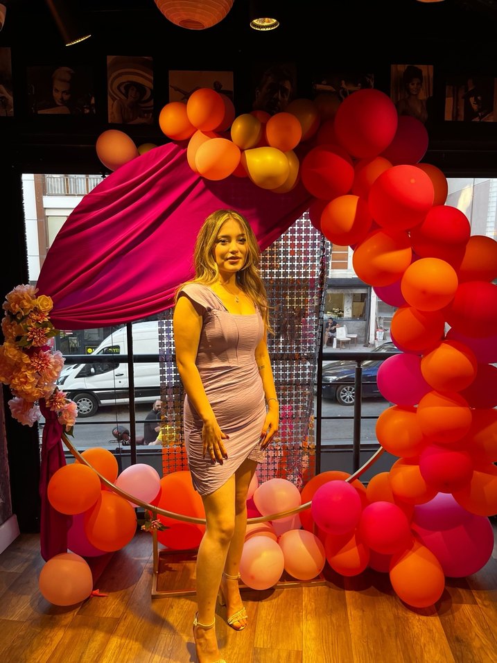 Mor Straplez Mini Elbise - Görsel 5