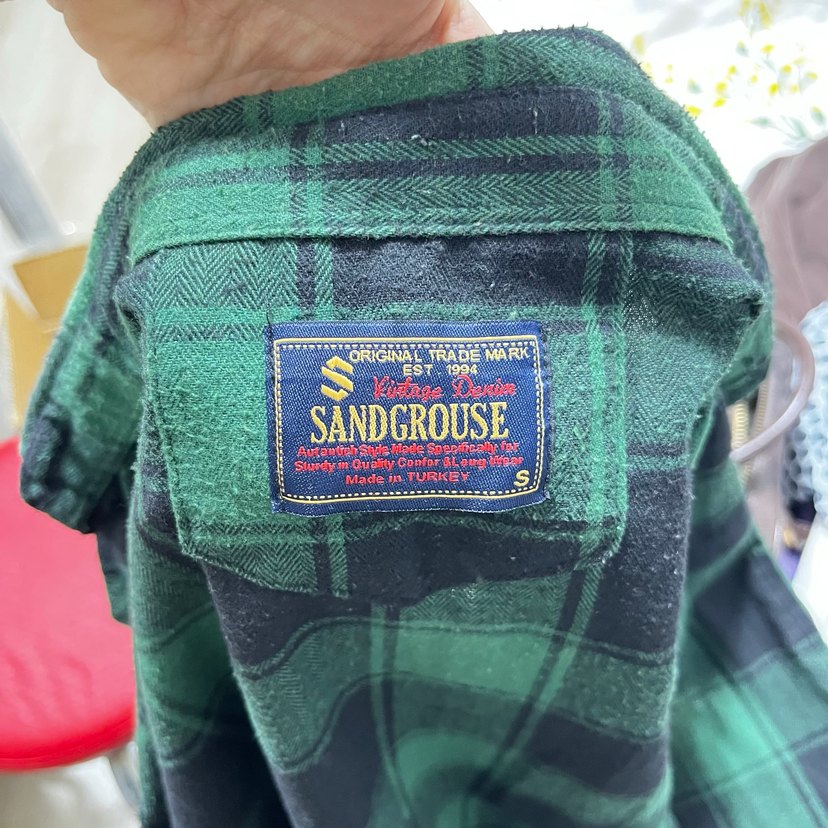 Kadın Yeşil Kareli Uzun Kollu Gömlek - Görsel 4