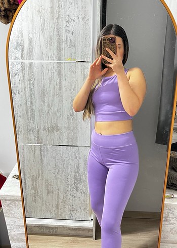 Mor Rahat Kadın Tayt Takımı - Görsel 5