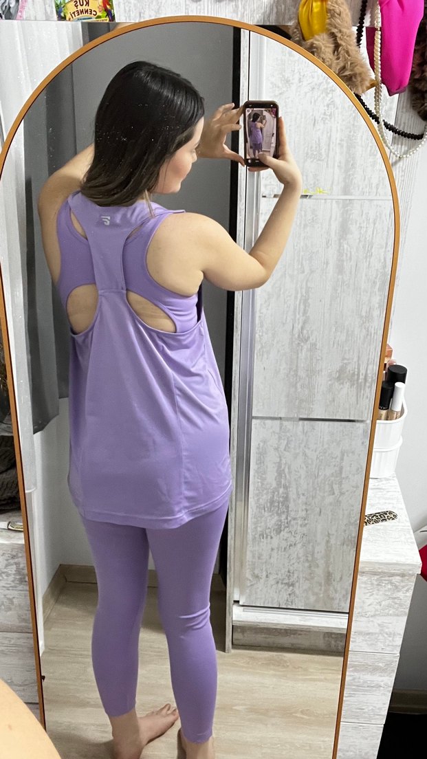 Mor  Rahat Kadın Tayt Takımı - Görsel 3