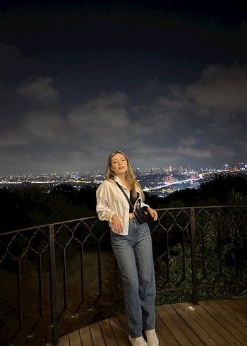 Beyaz Kot Ceket - Görsel 6