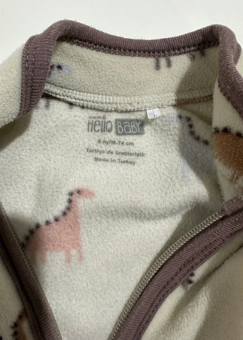 Fermuarlı Erkek Çocuk Dinozor Desenli hırka - Görsel 2