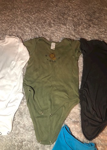 Uzun Kollu Kahverengi Pamuklu Bebek Body - Görsel 3