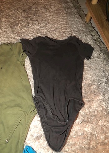 Uzun Kollu Kahverengi Pamuklu Bebek Body - Görsel 4