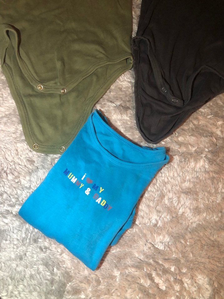 Uzun Kollu Kahverengi Pamuklu Bebek Body - Görsel 5