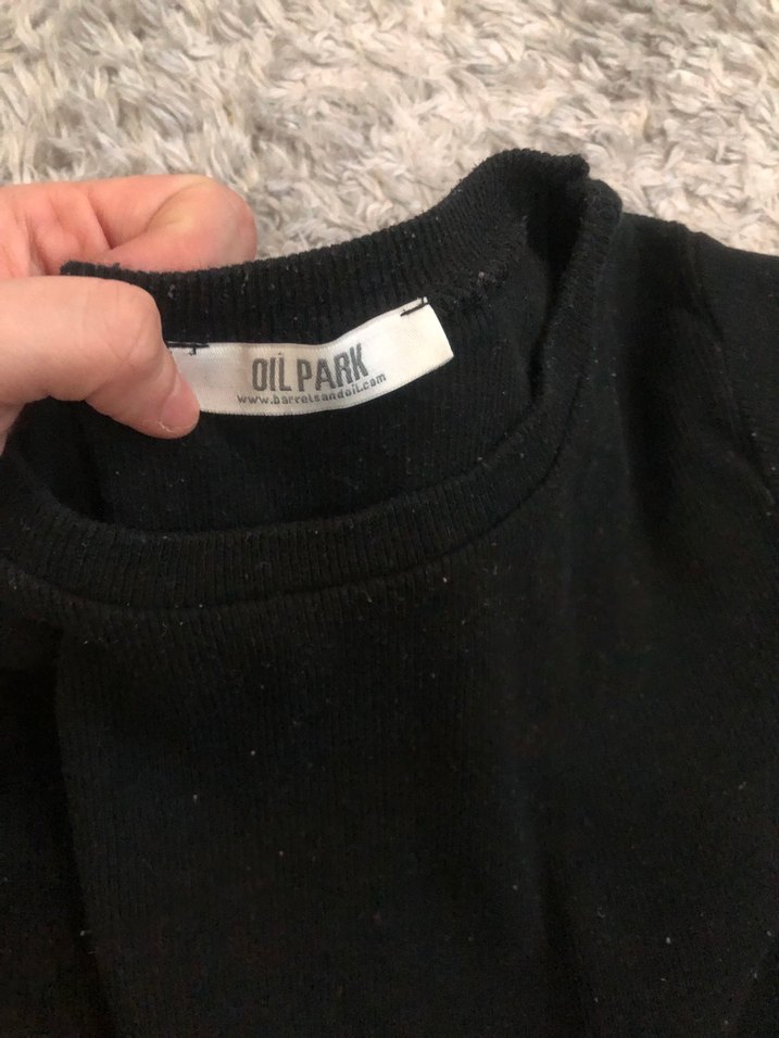 Siyah Kadın Uzun Kollu body - Görsel 3